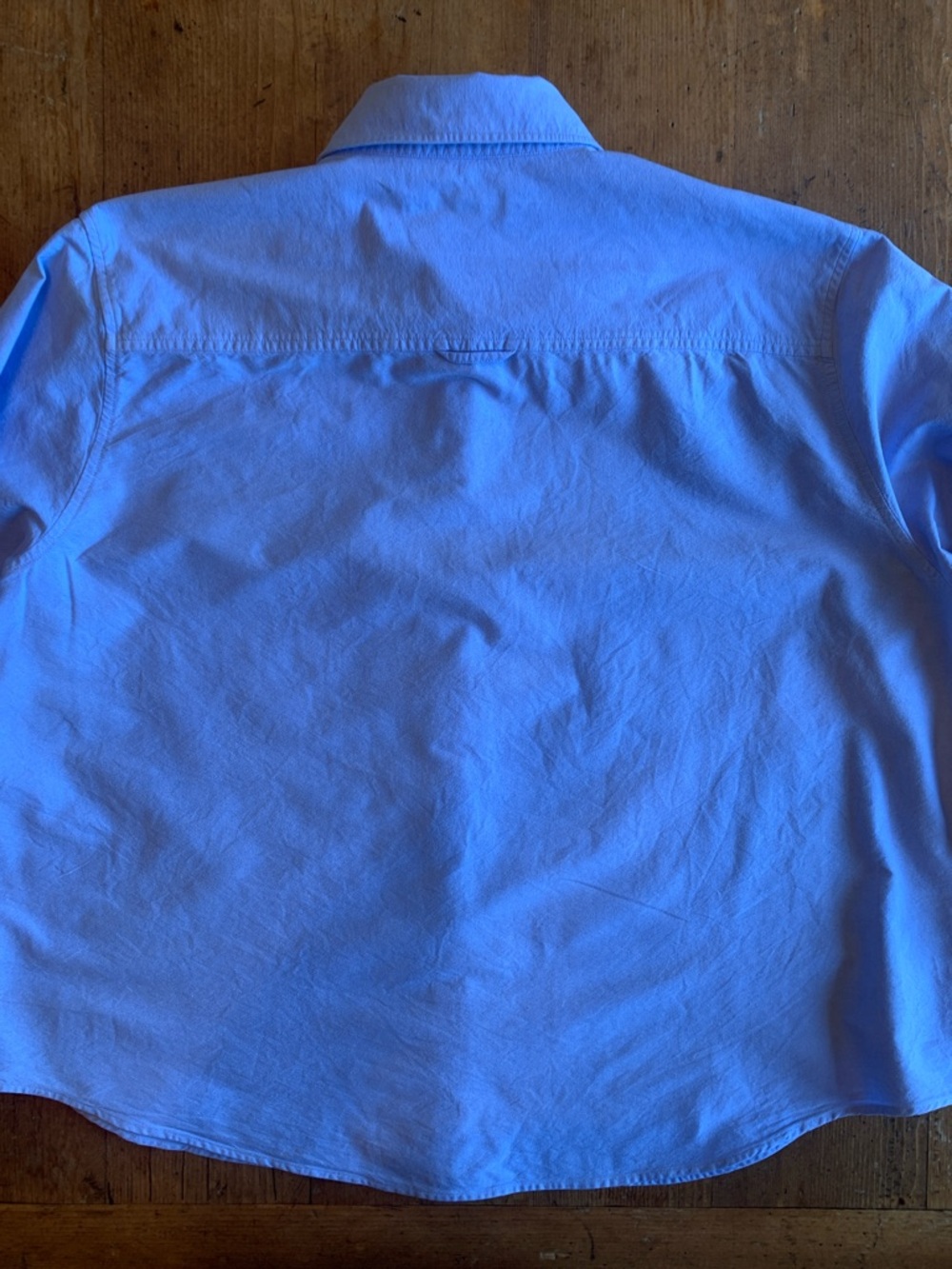 Quince Light Blue Womens Casual Button-Down Shirt - Picture 9 of 16